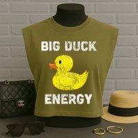 Rubber Ducky Funny Meme Big Duck Energy Garment-Dyed Women's Muscle Tee