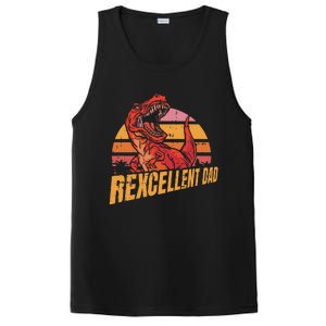 Rexcellent Dad Fathers Day Retro Papa Grandpa PosiCharge Competitor Tank