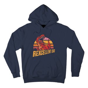 Rexcellent Dad Fathers Day Retro Papa Grandpa Hoodie