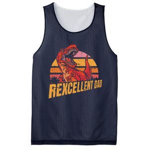 Rexcellent Dad Fathers Day Retro Papa Grandpa Mesh Reversible Basketball Jersey Tank