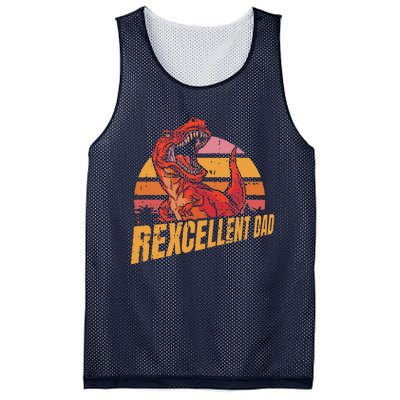 Rexcellent Dad Fathers Day Retro Papa Grandpa Mesh Reversible Basketball Jersey Tank