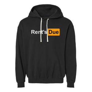 RentS Due Funny Rent Is Due Roommates Bodybuilding Garment-Dyed Fleece Hoodie