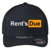 RentS Due Funny Rent Is Due Roommates Bodybuilding Flexfit Unipanel Trucker Cap