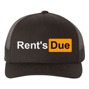 RentS Due Funny Rent Is Due Roommates Bodybuilding Yupoong Adult 5-Panel Trucker Hat