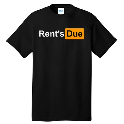 RentS Due Funny Rent Is Due Roommates Bodybuilding Tall T-Shirt