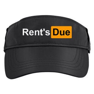 RentS Due Funny Rent Is Due Roommates Bodybuilding Adult Drive Performance Visor