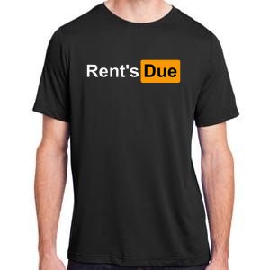 RentS Due Funny Rent Is Due Roommates Bodybuilding Adult ChromaSoft Performance T-Shirt