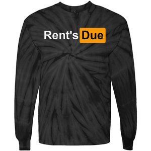 RentS Due Funny Rent Is Due Roommates Bodybuilding Tie-Dye Long Sleeve Shirt