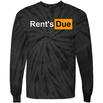 RentS Due Funny Rent Is Due Roommates Bodybuilding Tie-Dye Long Sleeve Shirt