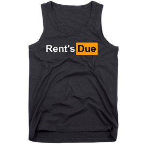 RentS Due Funny Rent Is Due Roommates Bodybuilding Tank Top