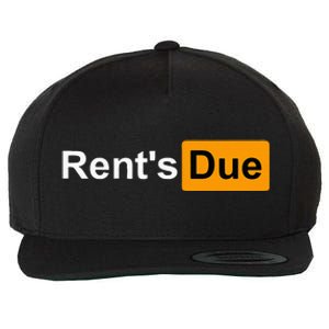 RentS Due Funny Rent Is Due Roommates Bodybuilding Wool Snapback Cap