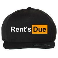 RentS Due Funny Rent Is Due Roommates Bodybuilding Wool Snapback Cap