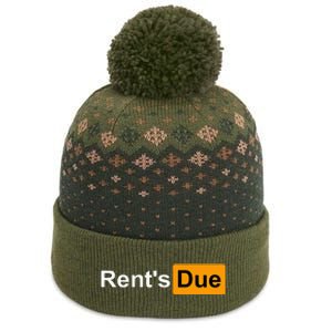 RentS Due Funny Rent Is Due Roommates Bodybuilding The Baniff Cuffed Pom Beanie