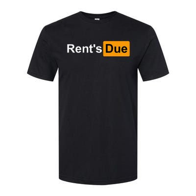 RentS Due Funny Rent Is Due Roommates Bodybuilding Softstyle® CVC T-Shirt