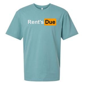 RentS Due Funny Rent Is Due Roommates Bodybuilding Sueded Cloud Jersey T-Shirt