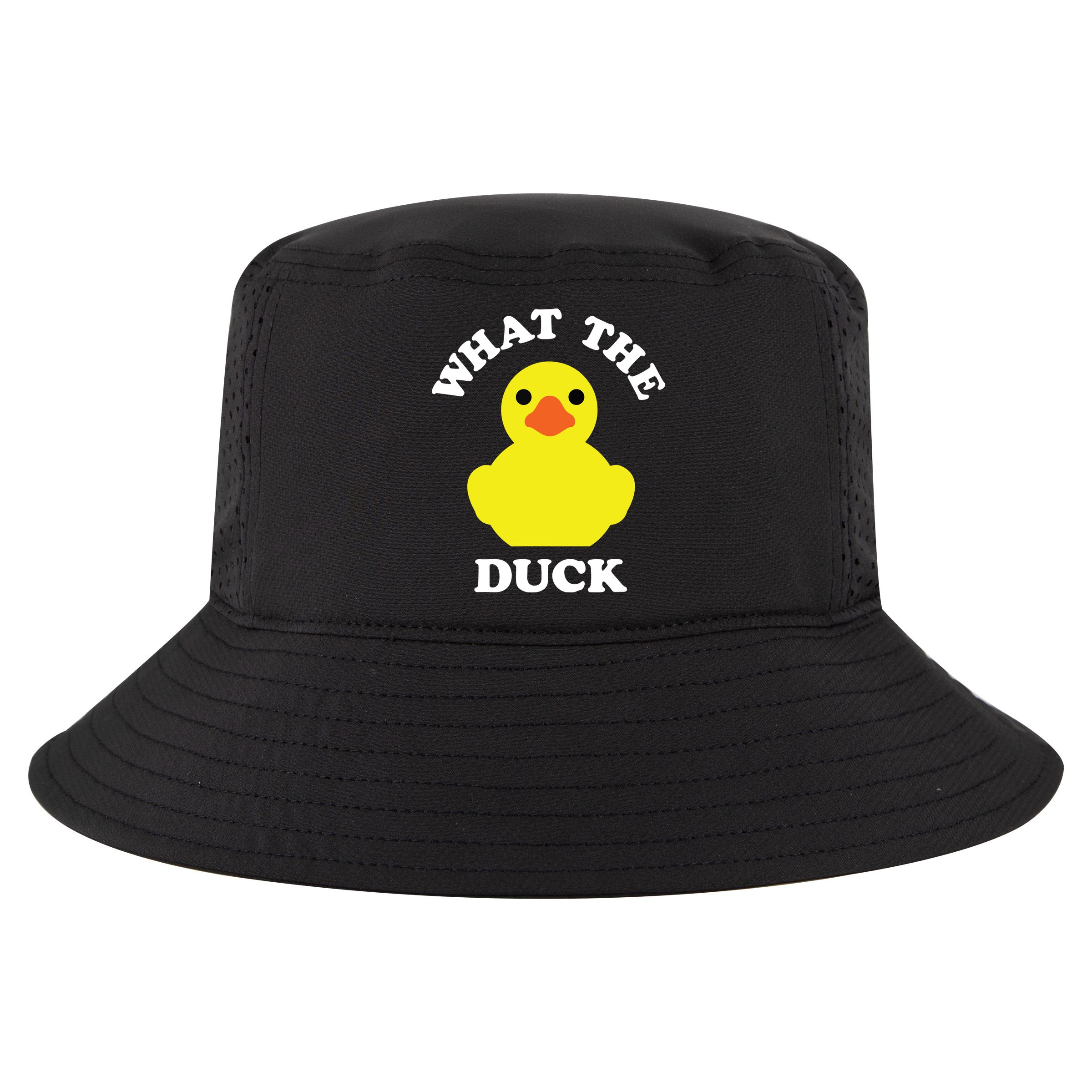 Rubber Ducky, Funny Pun What The DUCK Cool Comfort Performance Bucket Hat