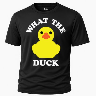 Rubber Ducky, Funny Pun What The DUCK Cooling Performance Crew T-Shirt