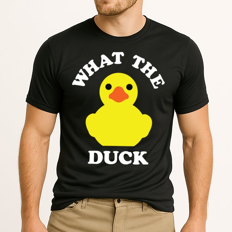 Rubber Ducky, Funny Pun What The DUCK Cooling Performance Crew T-Shirt