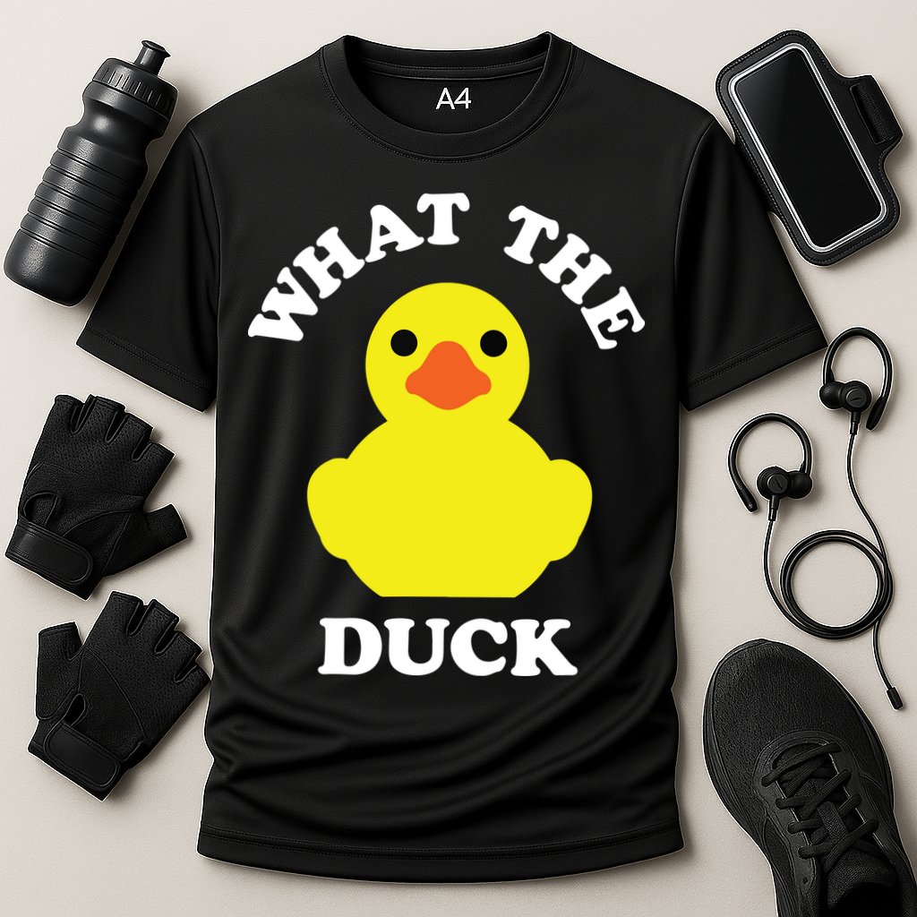 Rubber Ducky, Funny Pun What The DUCK Cooling Performance Crew T-Shirt