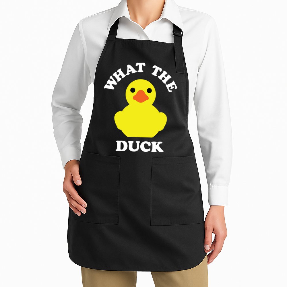 Rubber Ducky, Funny Pun What The DUCK Apron