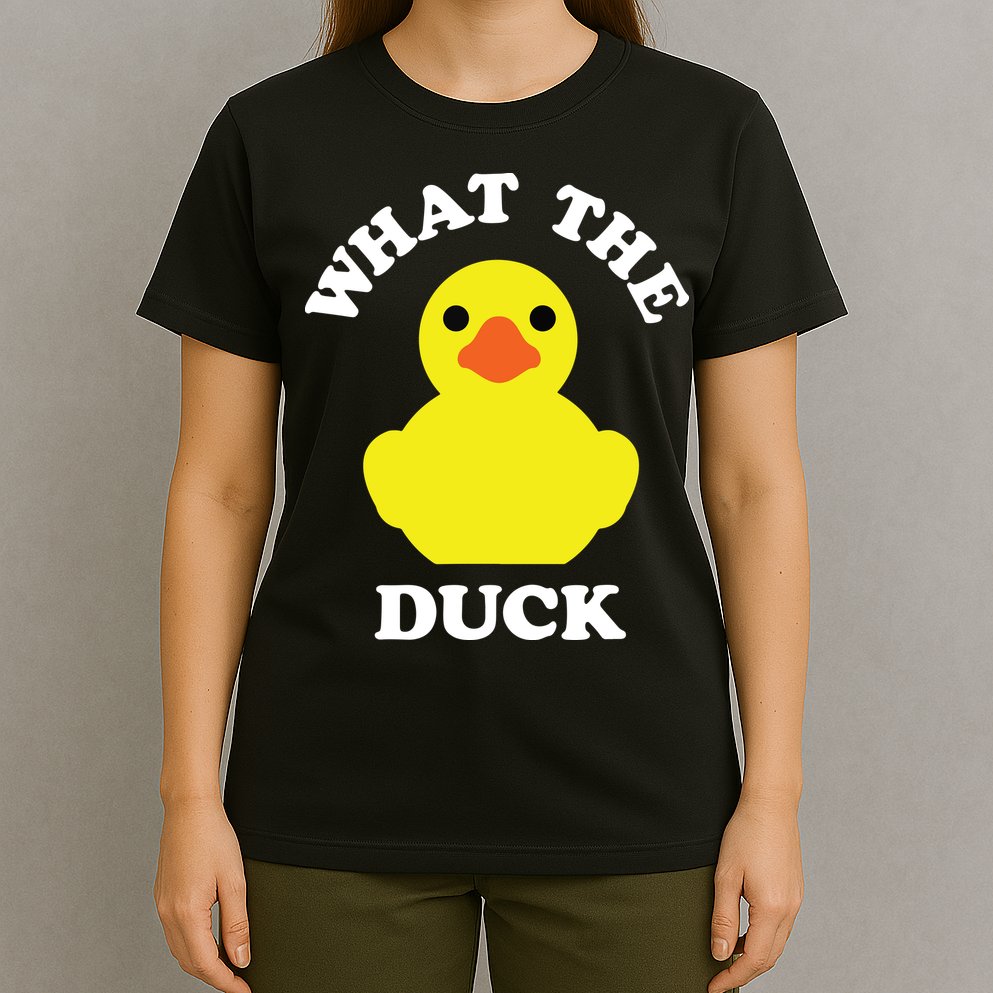 Rubber Ducky, Funny Pun What The DUCK T-Shirt