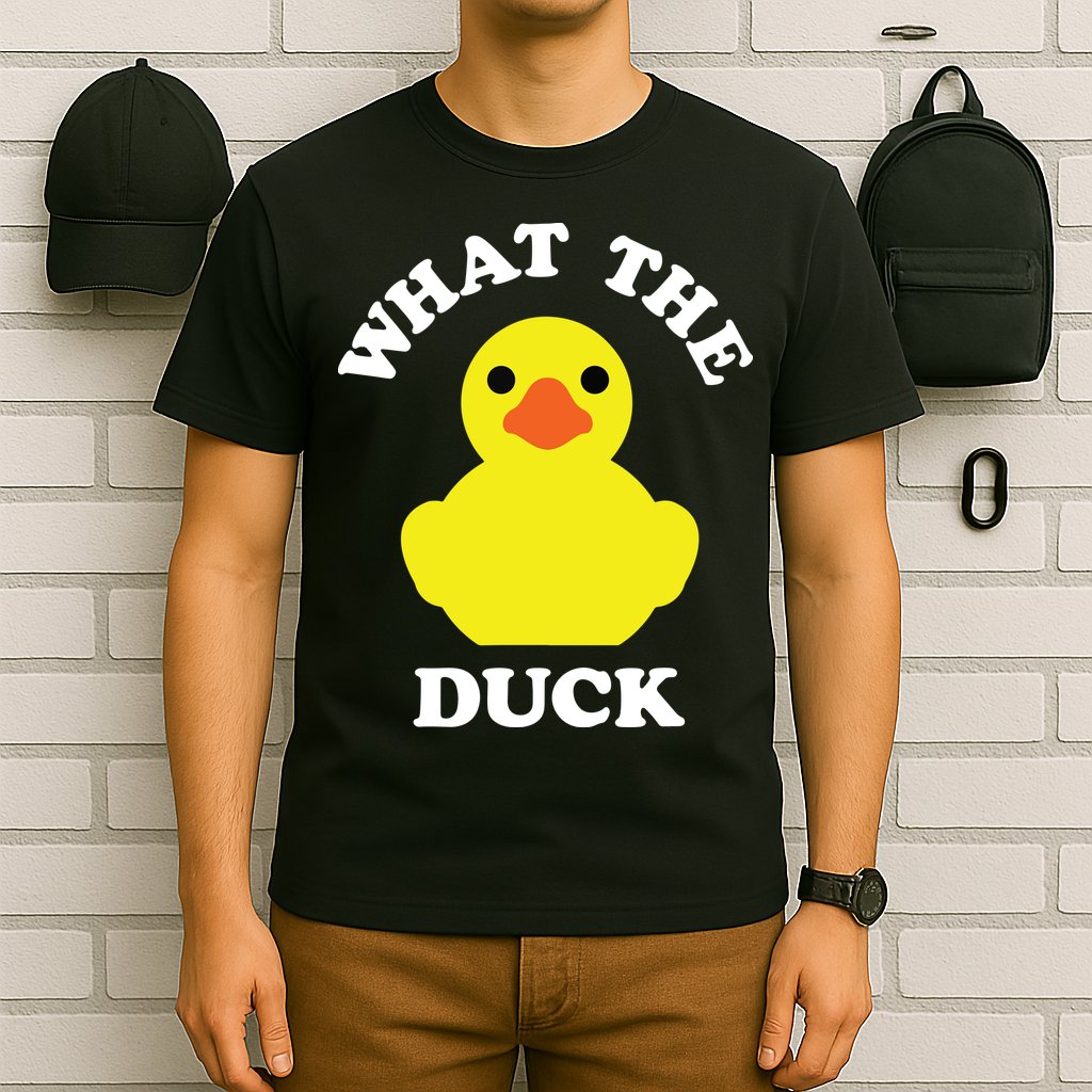 Rubber Ducky, Funny Pun What The DUCK T-Shirt