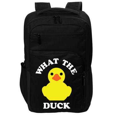 Rubber Ducky, Funny Pun What The DUCK Impact Tech Backpack