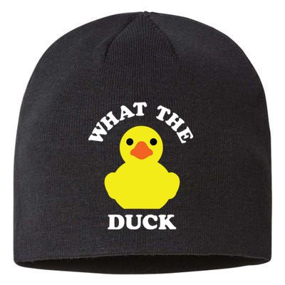 Rubber Ducky, Funny Pun What The DUCK Sustainable Beanie