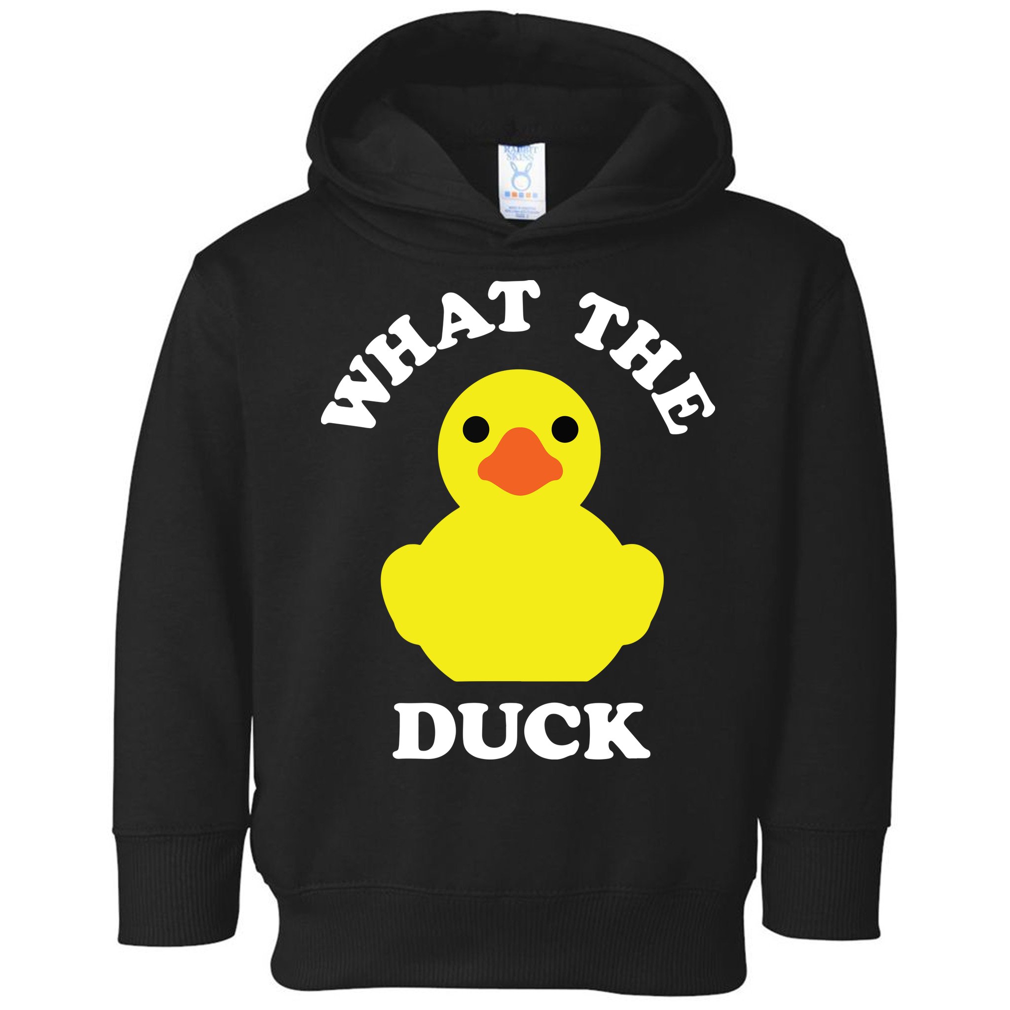 Rubber Ducky, Funny Pun What The DUCK Toddler Hoodie
