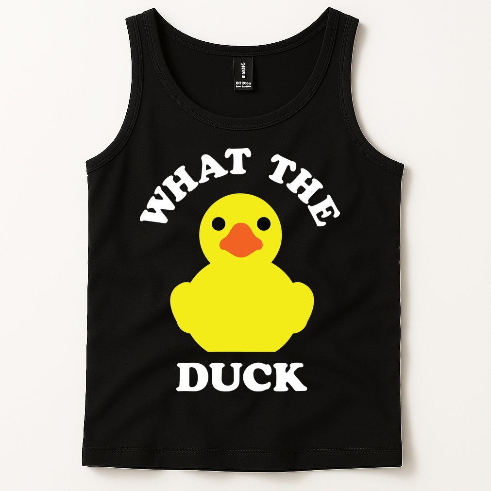Rubber Ducky, Funny Pun What The DUCK Tank Top