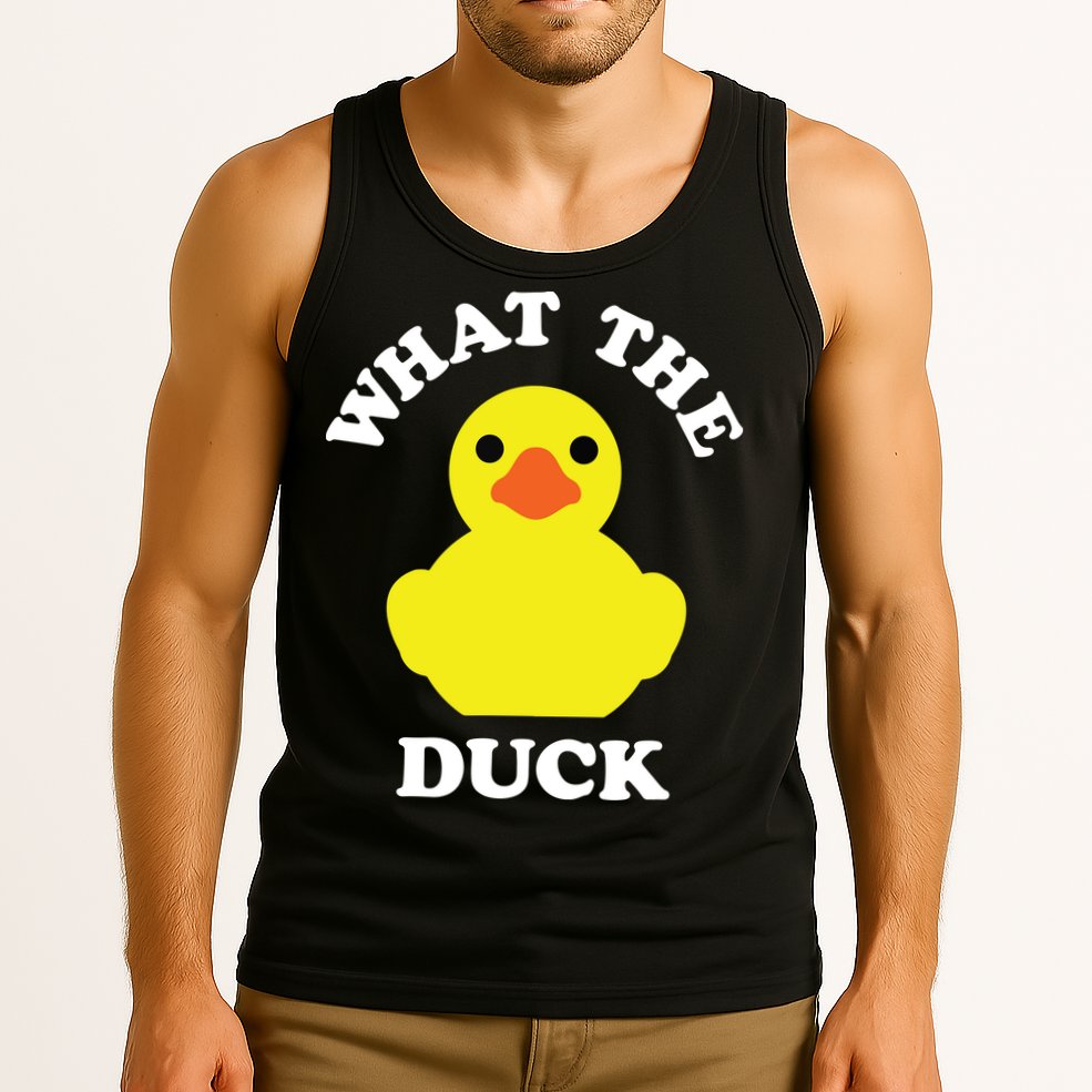 Rubber Ducky, Funny Pun What The DUCK Tank Top