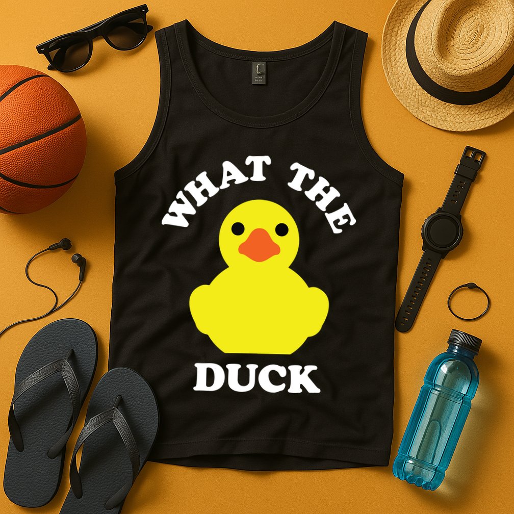 Rubber Ducky, Funny Pun What The DUCK Tank Top