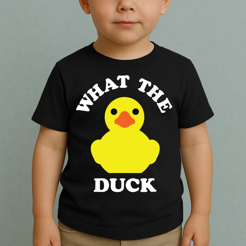 Rubber Ducky, Funny Pun What The DUCK Toddler T-Shirt