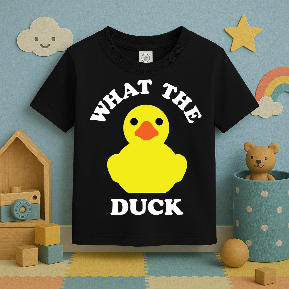 Rubber Ducky, Funny Pun What The DUCK Toddler T-Shirt