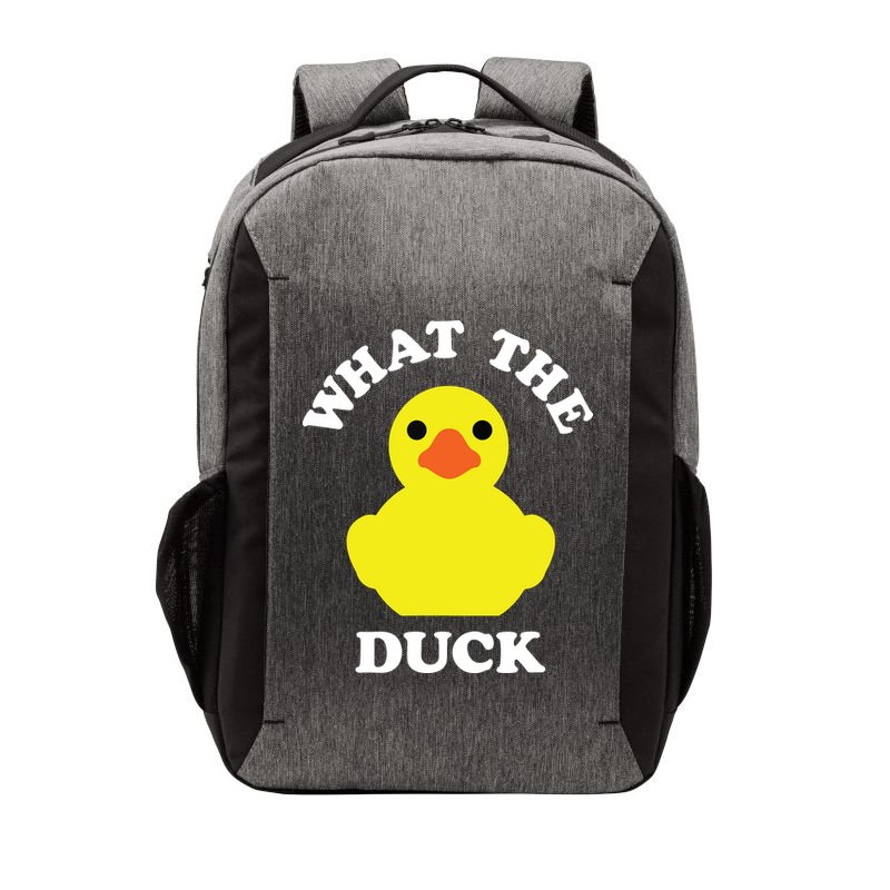 Rubber Ducky, Funny Pun What The DUCK Vector Backpack