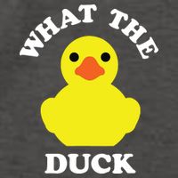 Rubber Ducky, Funny Pun What The DUCK Vector Backpack