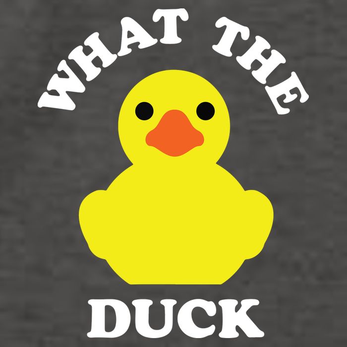 Rubber Ducky, Funny Pun What The DUCK Vector Backpack