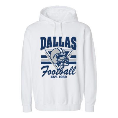 Retro Dallas Football Garment-Dyed Fleece Hoodie