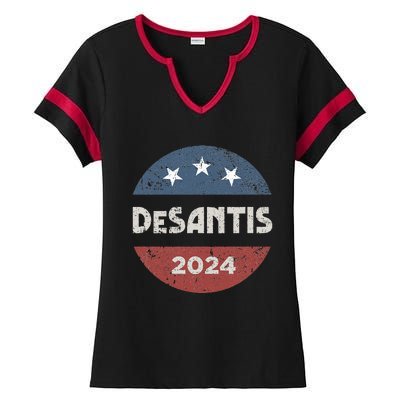 Ron Desantis For President 2024 Campaign Ladies Halftime Notch Neck Tee