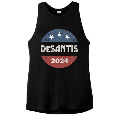 Ron Desantis For President 2024 Campaign Ladies PosiCharge Tri-Blend Wicking Tank