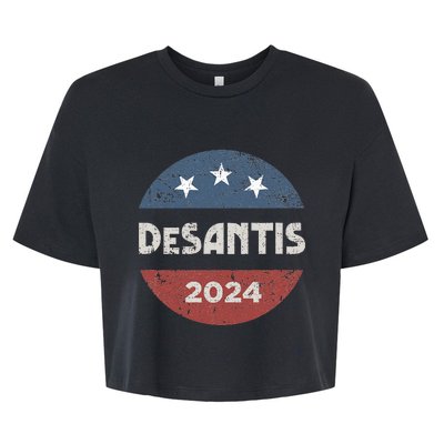 Ron Desantis For President 2024 Campaign Bella+Canvas Jersey Crop Tee