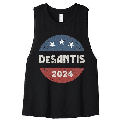 Ron Desantis For President 2024 Campaign Women's Racerback Cropped Tank