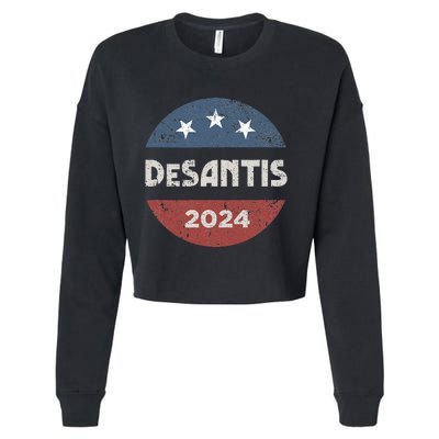 Ron Desantis For President 2024 Campaign Cropped Pullover Crew