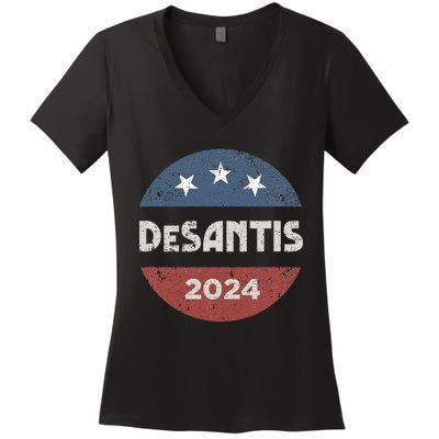 Ron Desantis For President 2024 Campaign Women's V-Neck T-Shirt