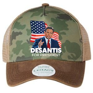 Ron DeSantis For President 2024 Election Proud Republican Legacy Tie Dye Trucker Hat