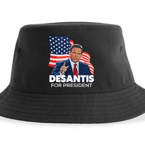 Ron DeSantis For President 2024 Election Proud Republican Sustainable Bucket Hat