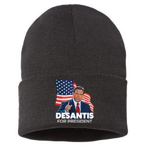 Ron DeSantis For President 2024 Election Proud Republican Sustainable Knit Beanie