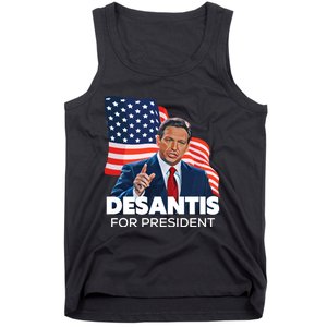 Ron DeSantis For President 2024 Election Proud Republican Tank Top