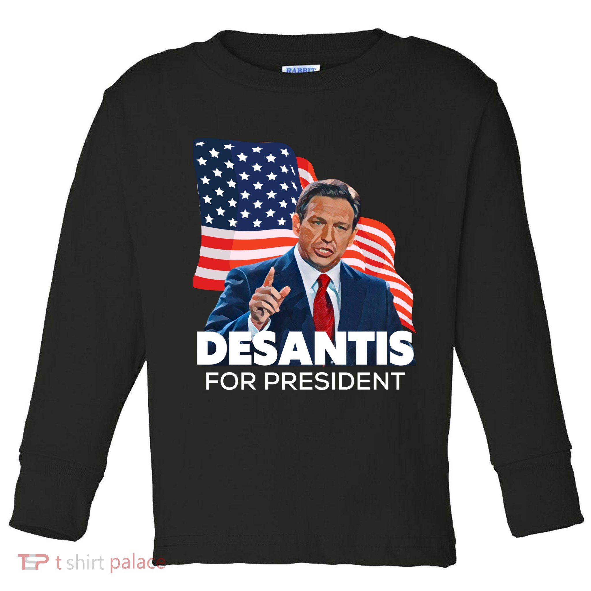 Ron DeSantis For President 2024 Election Proud Republican Toddler Long Sleeve Shirt