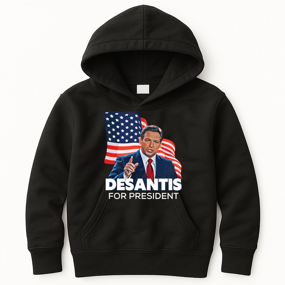 Ron DeSantis For President 2024 Election Proud Republican Kids Hoodie
